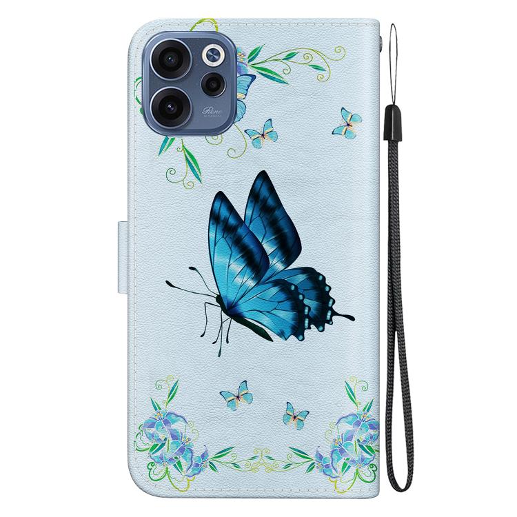 For OPPO Reno15 F 5G Global Crystal Texture Colored Drawing Leather Phone Case