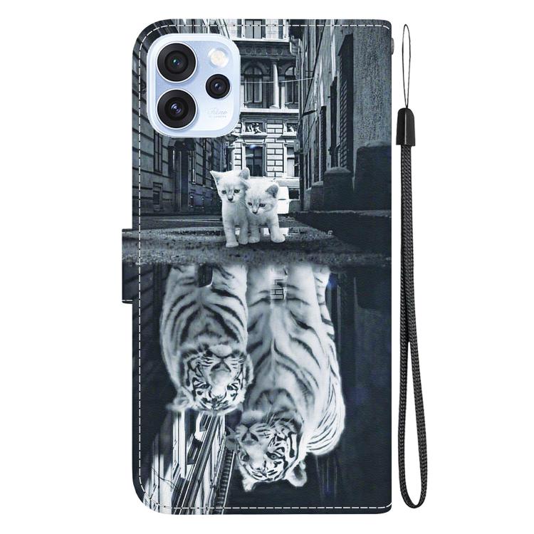 For OPPO Reno15 Pro 5G / Reno15 Pro Mini 5G Crystal Texture Colored Drawing Leather Phone Case