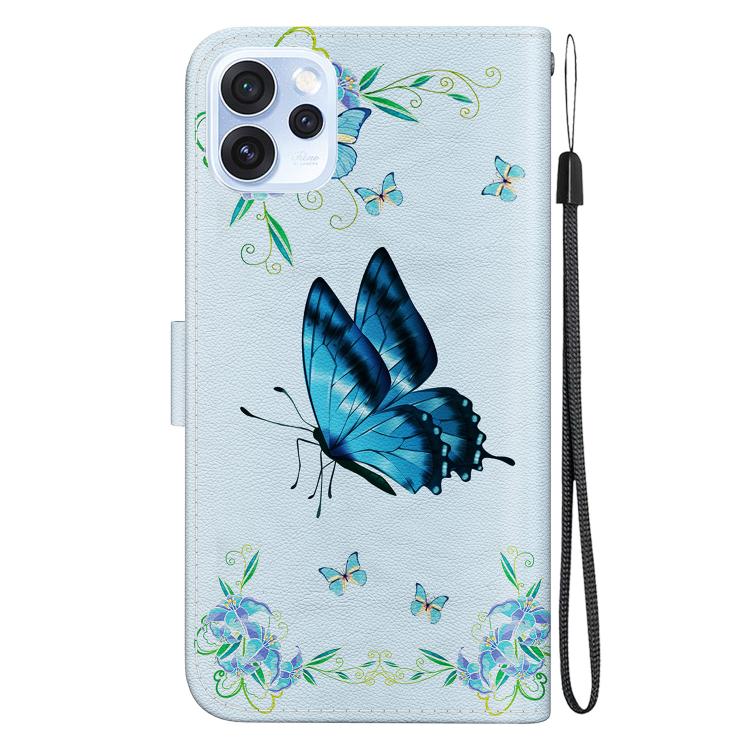For OPPO Reno15 Pro Max 5G / Reno15 Pro India Crystal Texture Colored Drawing Leather Phone Case
