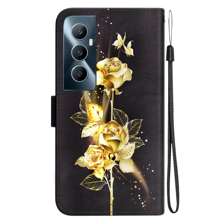 For Realme C65 4G Crystal Texture Colored Drawing Leather Phone Case