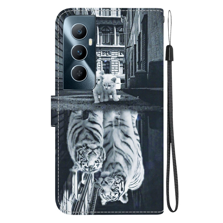 For Realme C65 4G Crystal Texture Colored Drawing Leather Phone Case