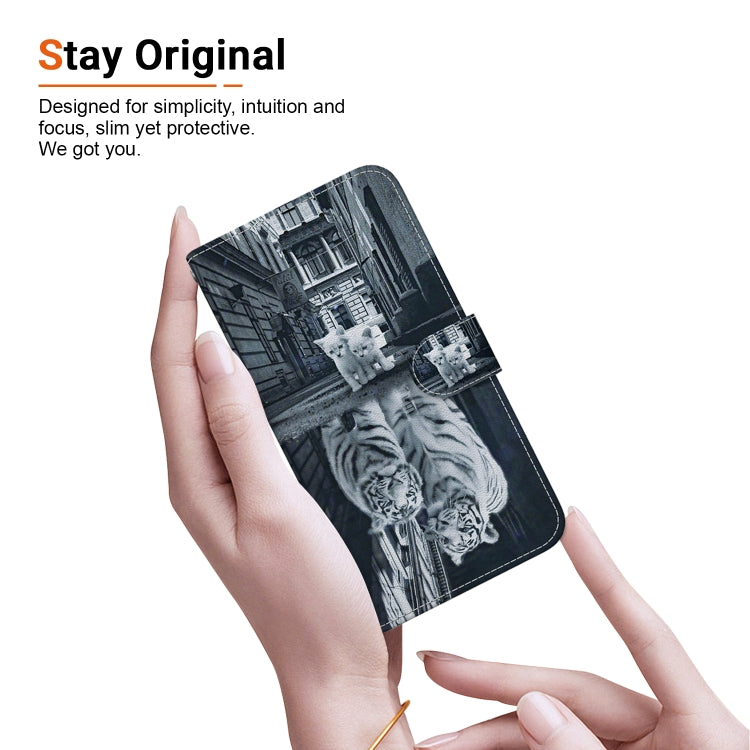 For Realme C65 4G Crystal Texture Colored Drawing Leather Phone Case