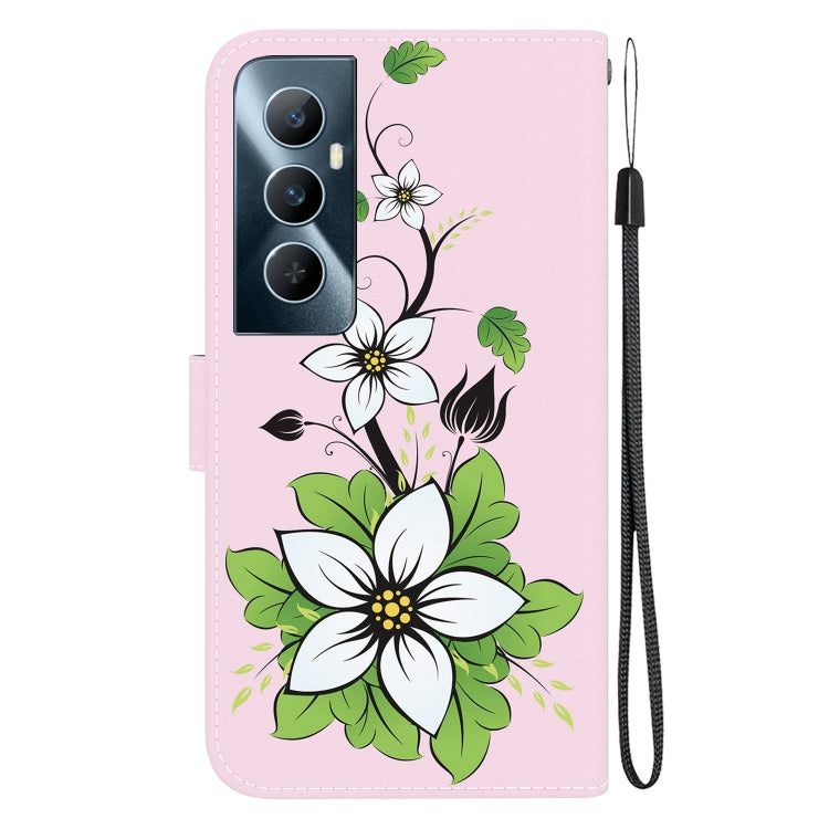 For Realme C65 4G Crystal Texture Colored Drawing Leather Phone Case