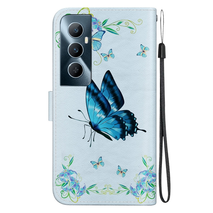 For Realme C65 4G Crystal Texture Colored Drawing Leather Phone Case