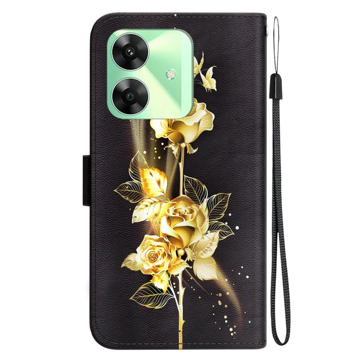 For Realme C61 / C63 / Note 60 Crystal Texture Colored Drawing Leather Phone Case