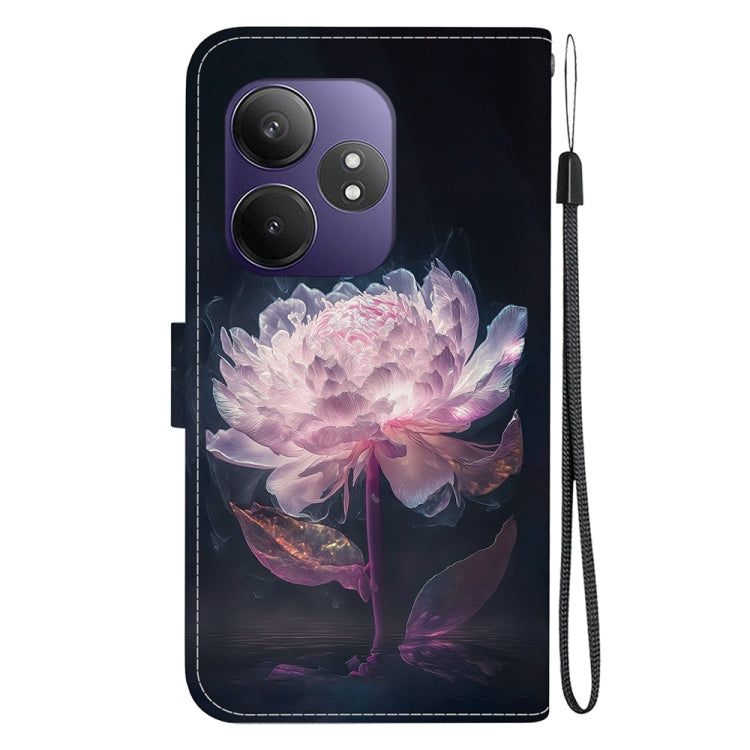 For Realme GT 6 / GT 6T / GT Neo6 Crystal Texture Colored Drawing Leather Phone Case