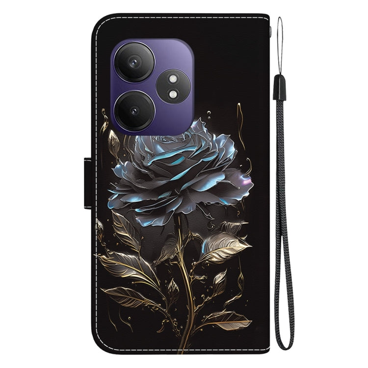 For Realme GT 6 / GT 6T / GT Neo6 Crystal Texture Colored Drawing Leather Phone Case