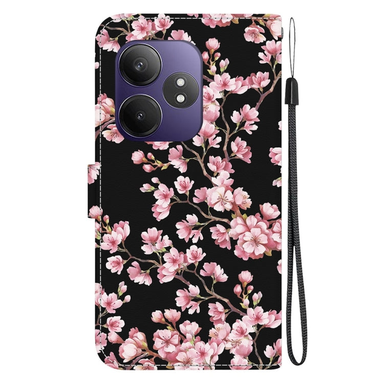 For Realme GT 6 / GT 6T / GT Neo6 Crystal Texture Colored Drawing Leather Phone Case