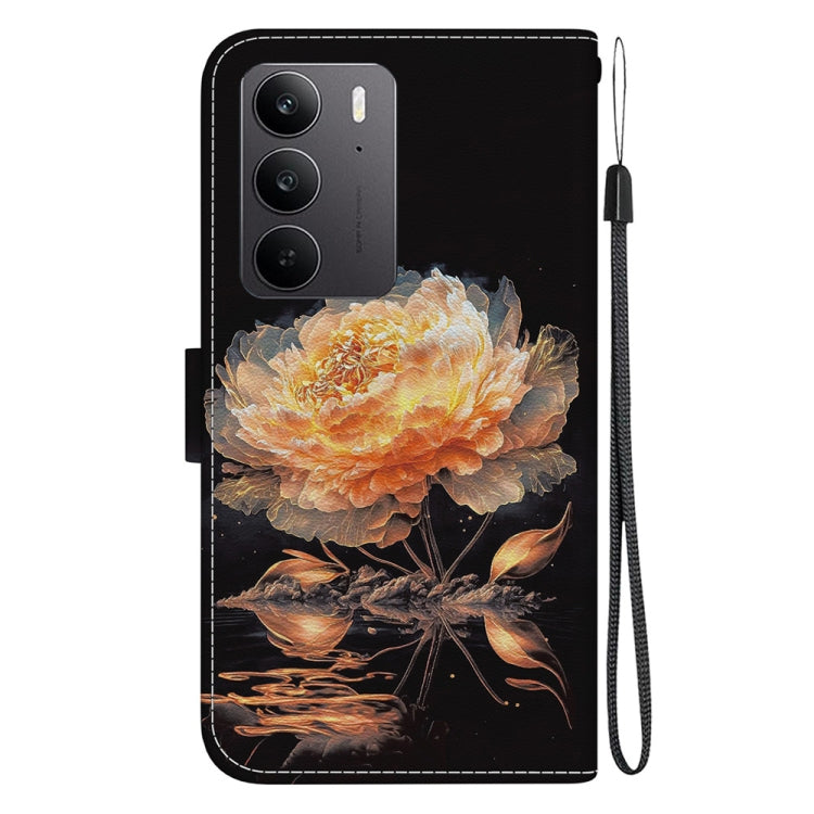 For Realme C75 Crystal Texture Colored Drawing Leather Phone Case
