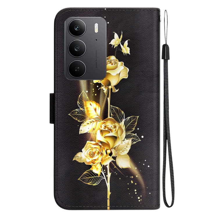 For Realme C75 Crystal Texture Colored Drawing Leather Phone Case