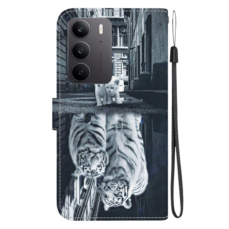 For Realme C75 Crystal Texture Colored Drawing Leather Phone Case