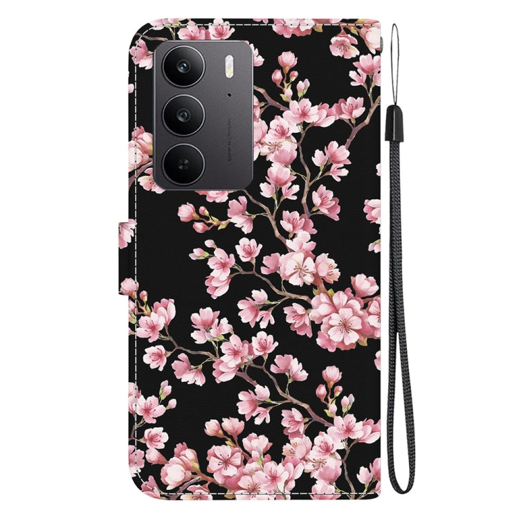 For Realme C75 Crystal Texture Colored Drawing Leather Phone Case