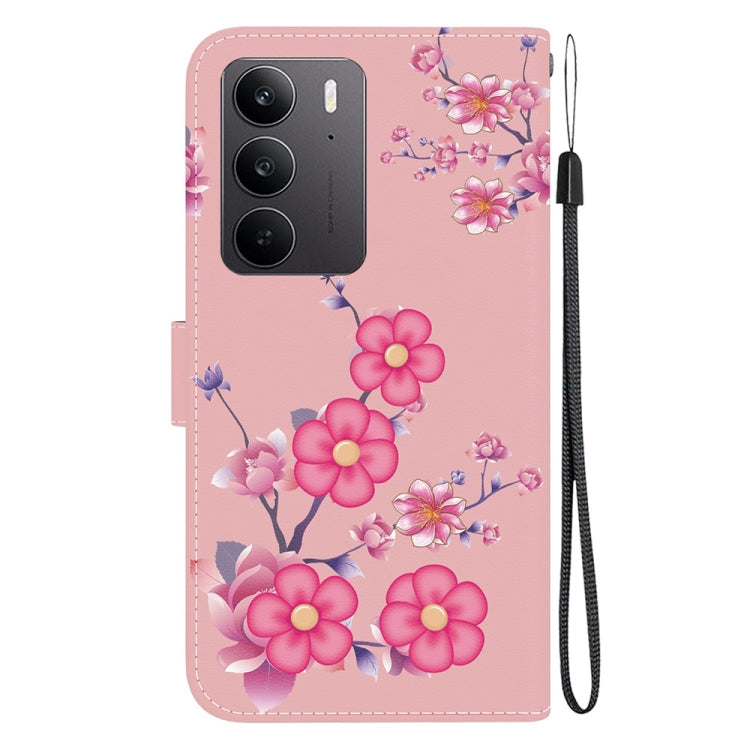 For Realme C75 Crystal Texture Colored Drawing Leather Phone Case
