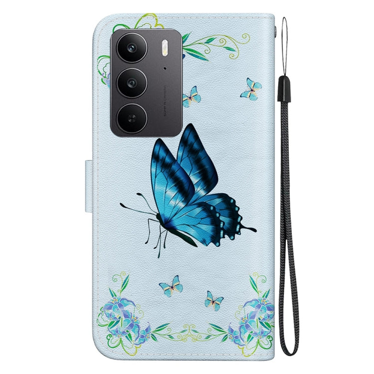 For Realme C75 Crystal Texture Colored Drawing Leather Phone Case