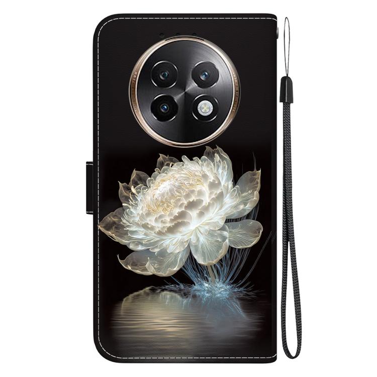 For Realme 13+ Global Crystal Texture Colored Drawing Leather Phone Case