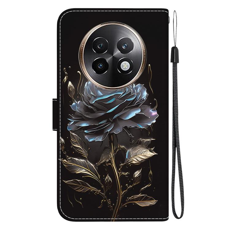 For Realme 13+ Global Crystal Texture Colored Drawing Leather Phone Case