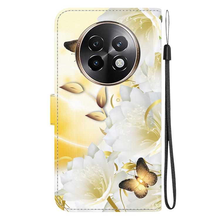 For Realme 13+ Global Crystal Texture Colored Drawing Leather Phone Case