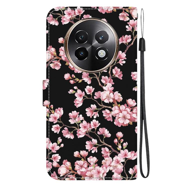 For Realme 13+ Global Crystal Texture Colored Drawing Leather Phone Case