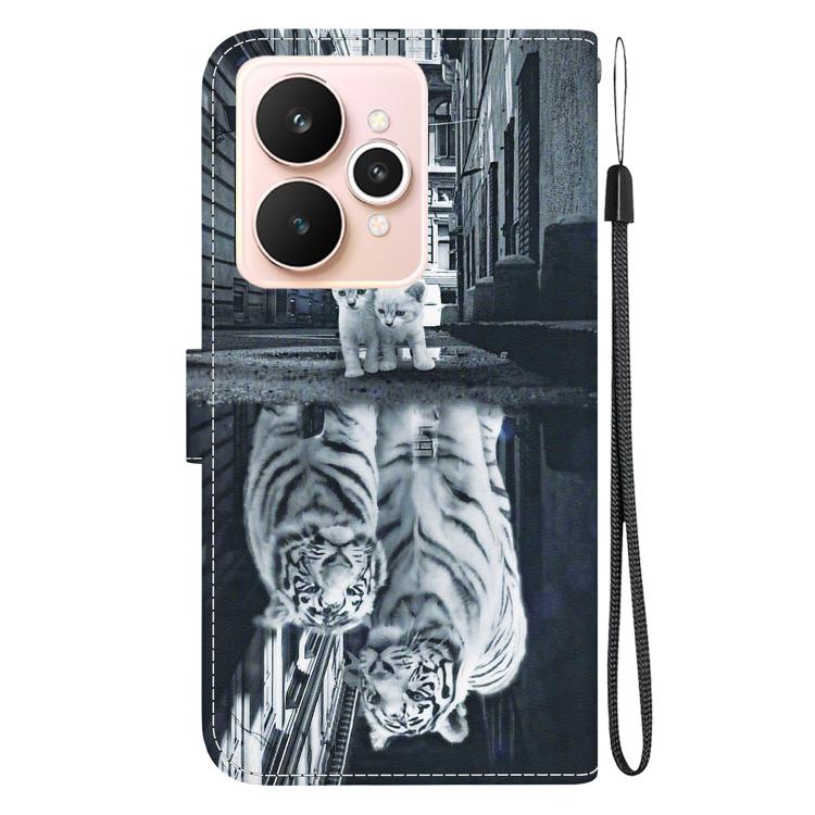 For Realme 15 5G / Realme 15 Pro 5G Crystal Texture Colored Drawing Leather Phone Case