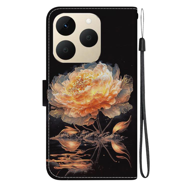 For Realme 15T 5G Crystal Texture Colored Drawing Leather Phone Case