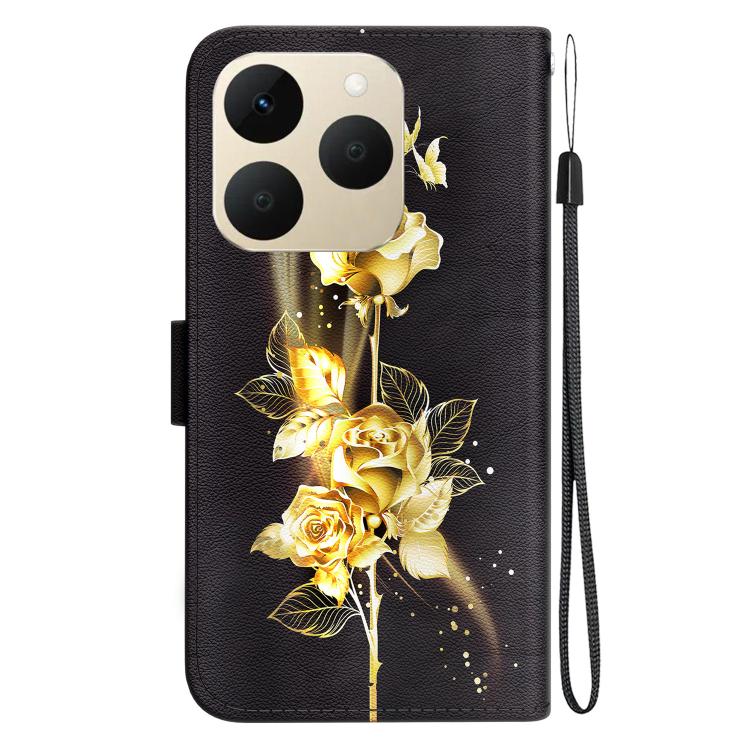 For Realme 15T 5G Crystal Texture Colored Drawing Leather Phone Case