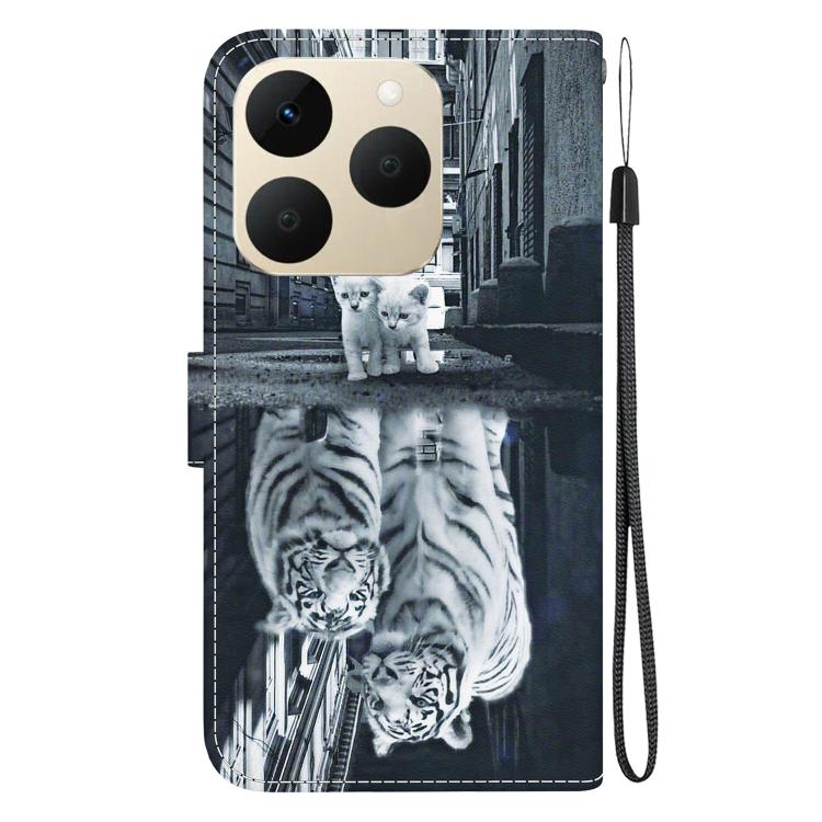 For Realme 15T 5G Crystal Texture Colored Drawing Leather Phone Case