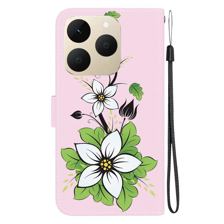 For Realme 15T 5G Crystal Texture Colored Drawing Leather Phone Case