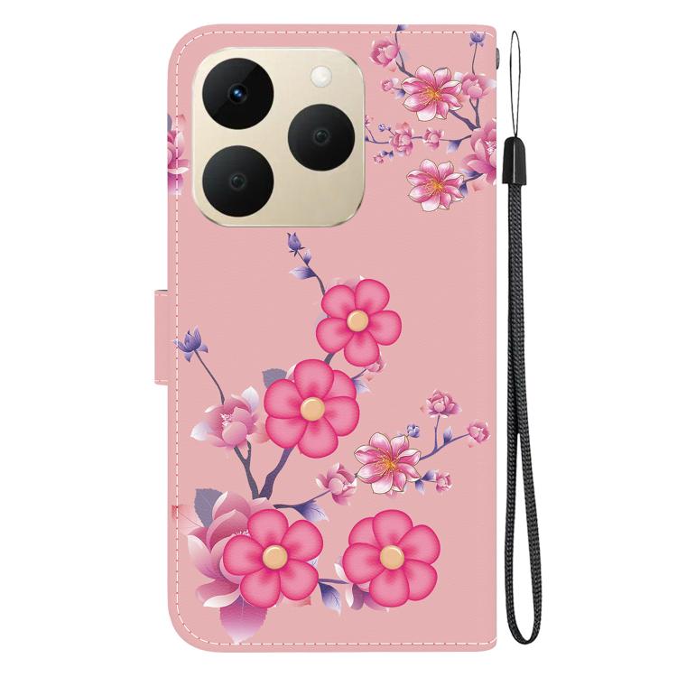 For Realme 15T 5G Crystal Texture Colored Drawing Leather Phone Case