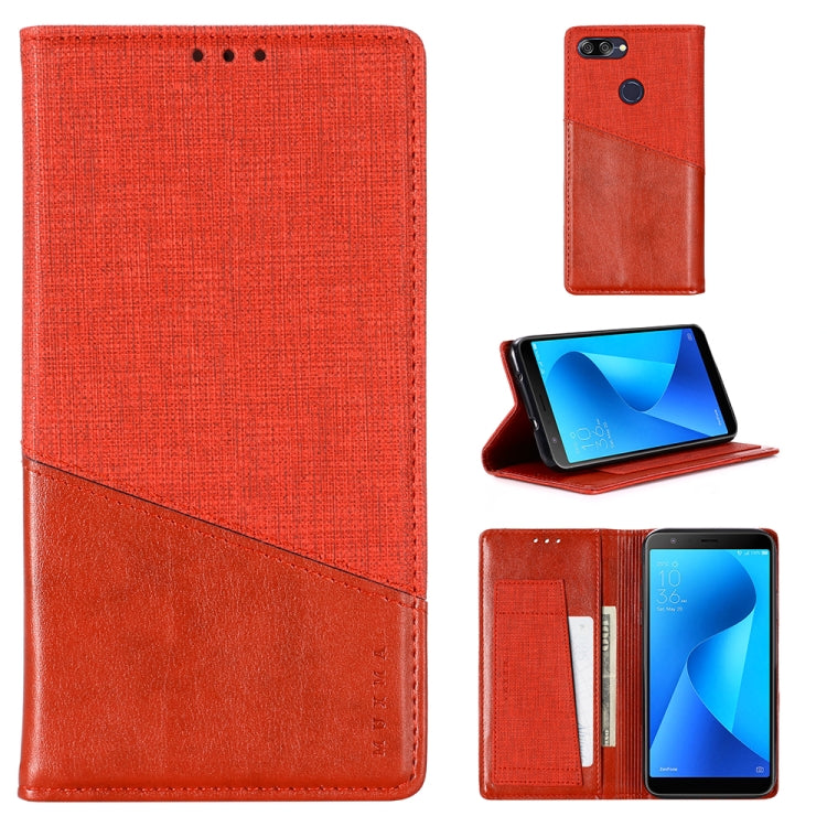 For Asus Zenfone Max Plus (M1) ZB570TL MUXMA MX109 Horizontal Flip Leather Case with Holder & Card Slot & Wallet