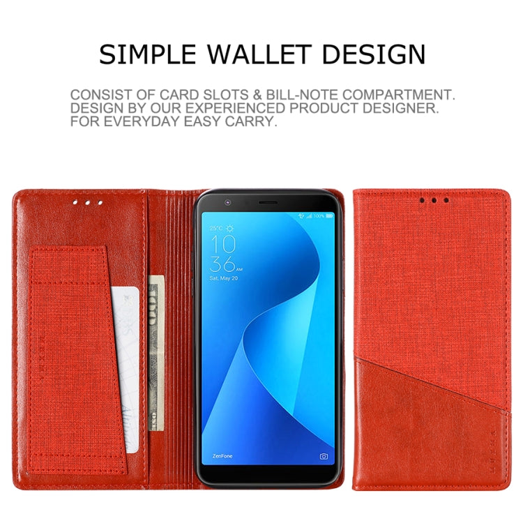 For Asus Zenfone Max Plus (M1) ZB570TL MUXMA MX109 Horizontal Flip Leather Case with Holder & Card Slot & Wallet