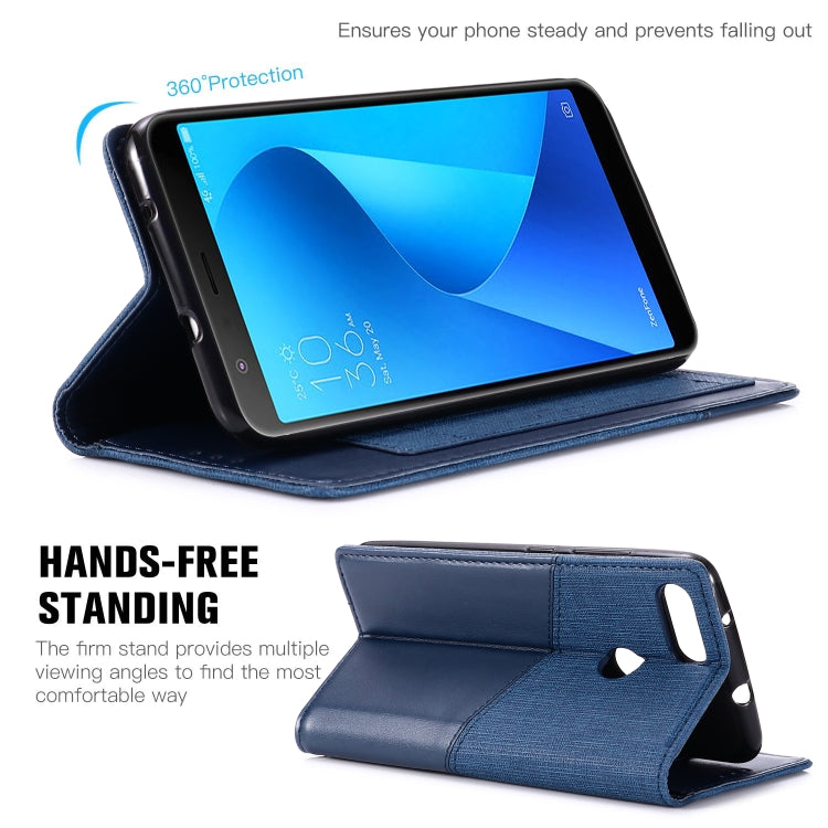 For Asus Zenfone Max Plus (M1) ZB570TL MUXMA MX109 Horizontal Flip Leather Case with Holder & Card Slot & Wallet