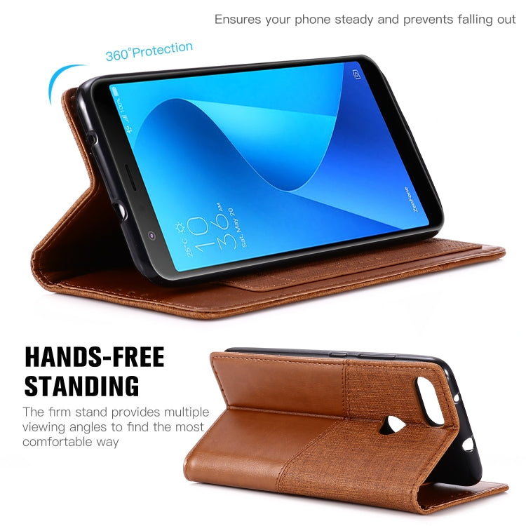 For Asus Zenfone Max Plus (M1) ZB570TL MUXMA MX109 Horizontal Flip Leather Case with Holder & Card Slot & Wallet