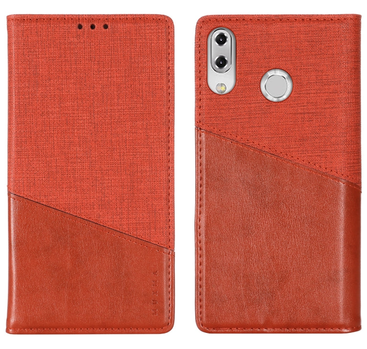 For Asus Zenfone 5z ZS620KL MUXMA MX109 Horizontal Flip Leather Case with Holder & Card Slot & Wallet