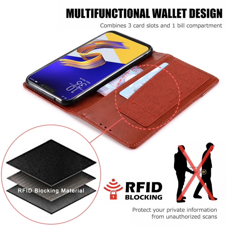 For Asus Zenfone 5z ZS620KL MUXMA MX109 Horizontal Flip Leather Case with Holder & Card Slot & Wallet