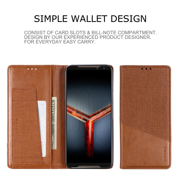 For Asus ROG Phone II ZS660KL MUXMA MX109 Horizontal Flip Leather Case with Holder & Card Slot & Wallet