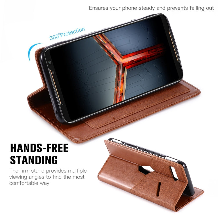 For Asus ROG Phone II ZS660KL MUXMA MX109 Horizontal Flip Leather Case with Holder & Card Slot & Wallet