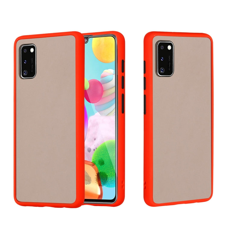 For Samsung Galaxy A41 Skin Hand Feeling Series Shockproof Frosted PC+ TPU Protective Case