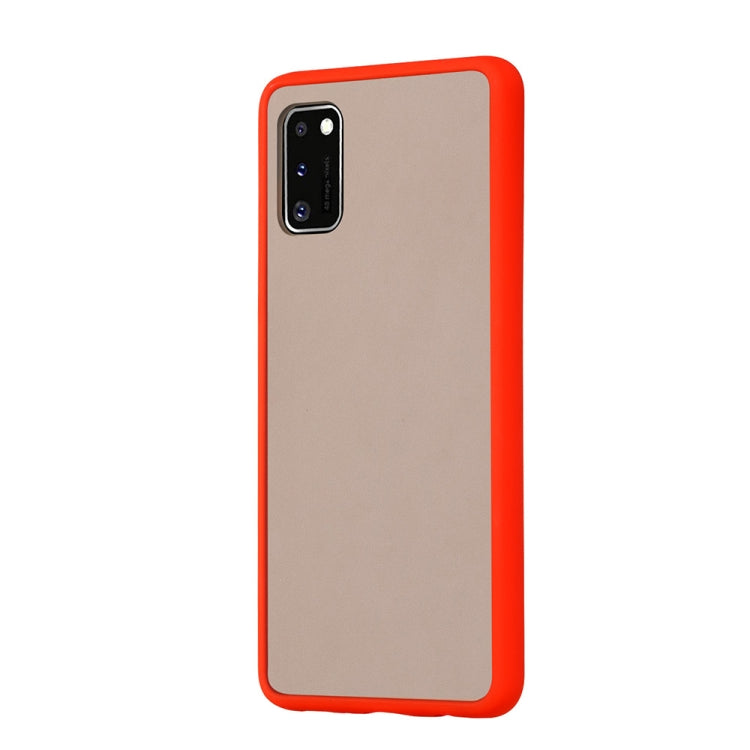 For Samsung Galaxy A41 Skin Hand Feeling Series Shockproof Frosted PC+ TPU Protective Case