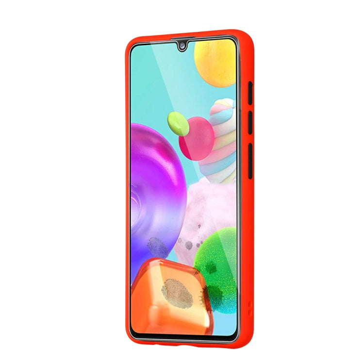 For Samsung Galaxy A41 Skin Hand Feeling Series Shockproof Frosted PC+ TPU Protective Case