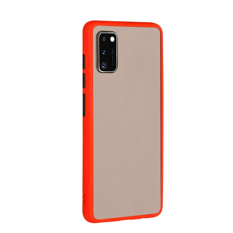 For Samsung Galaxy A41 Skin Hand Feeling Series Shockproof Frosted PC+ TPU Protective Case