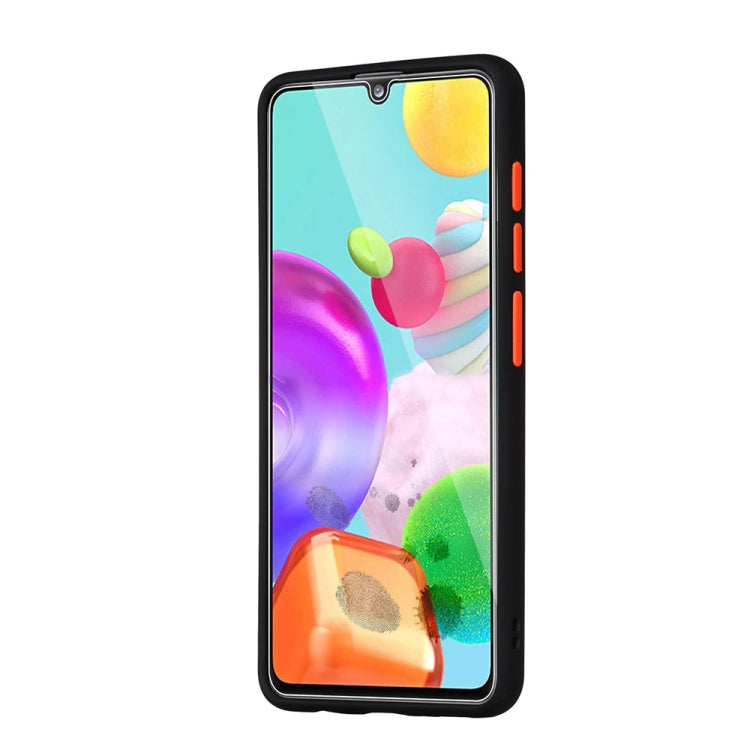 For Samsung Galaxy A41 Skin Hand Feeling Series Shockproof Frosted PC+ TPU Protective Case