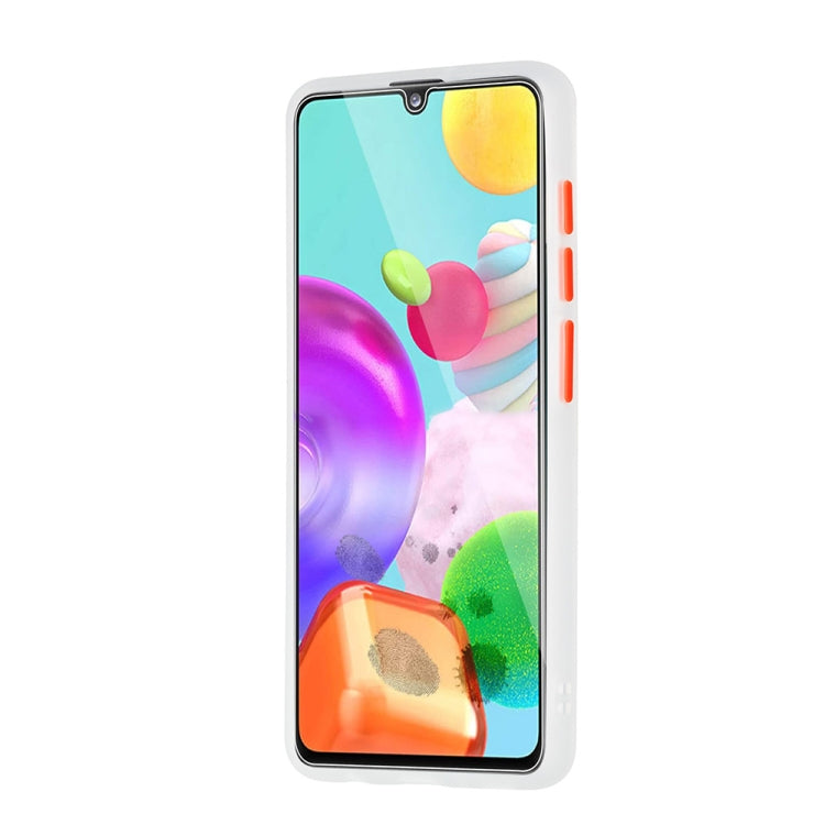 For Samsung Galaxy A41 Skin Hand Feeling Series Shockproof Frosted PC+ TPU Protective Case