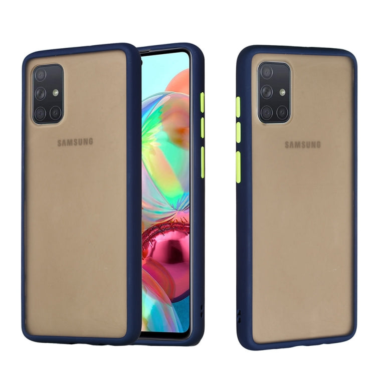 For Samsung Galaxy A71 Skin Hand Feeling Series Shockproof Frosted PC+ TPU Protective Case
