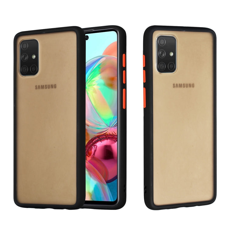 For Samsung Galaxy A71 Skin Hand Feeling Series Shockproof Frosted PC+ TPU Protective Case