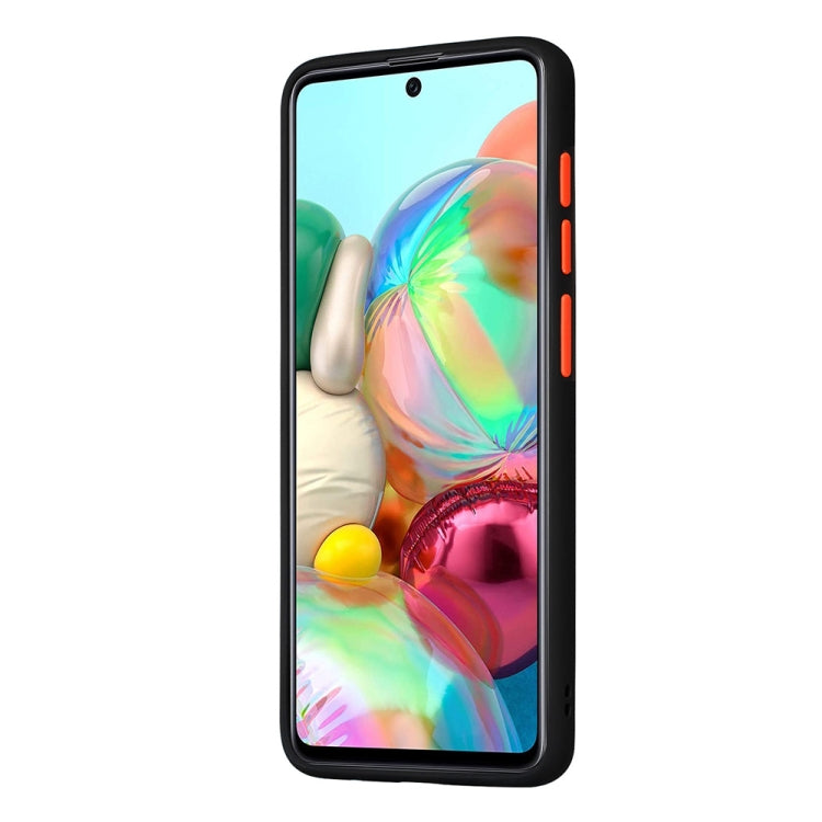 For Samsung Galaxy A71 Skin Hand Feeling Series Shockproof Frosted PC+ TPU Protective Case