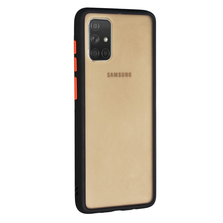 For Samsung Galaxy A71 Skin Hand Feeling Series Shockproof Frosted PC+ TPU Protective Case