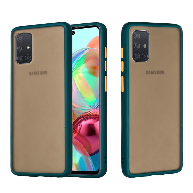 For Samsung Galaxy A71 Skin Hand Feeling Series Shockproof Frosted PC+ TPU Protective Case
