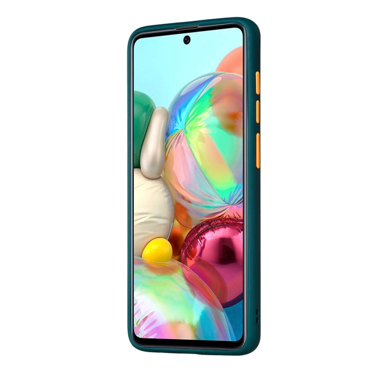 For Samsung Galaxy A71 Skin Hand Feeling Series Shockproof Frosted PC+ TPU Protective Case
