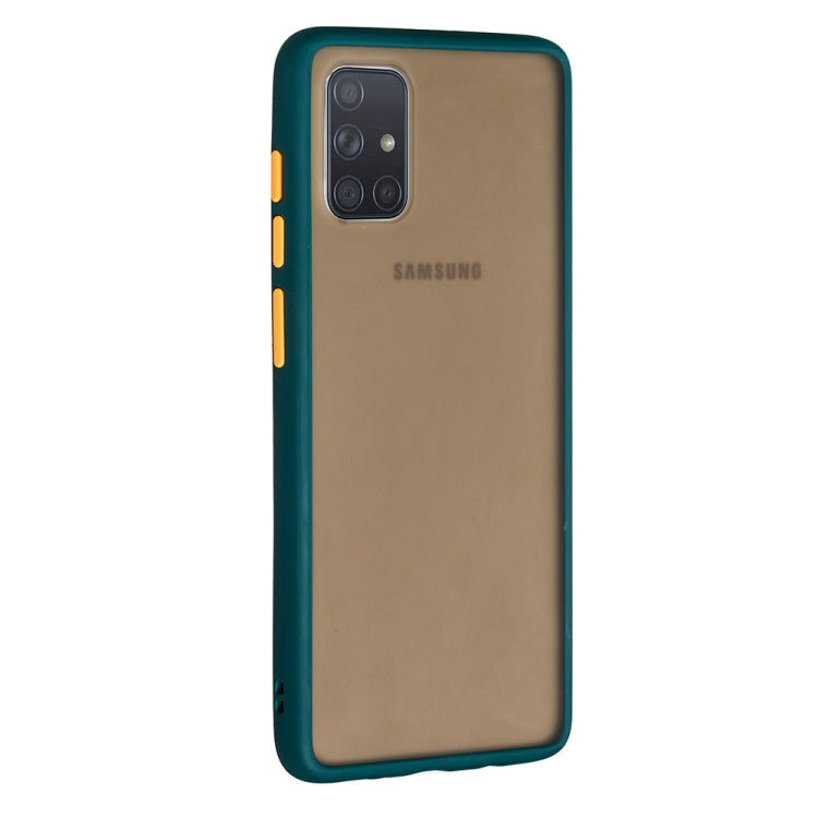 For Samsung Galaxy A71 Skin Hand Feeling Series Shockproof Frosted PC+ TPU Protective Case