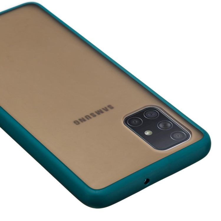 For Samsung Galaxy A71 Skin Hand Feeling Series Shockproof Frosted PC+ TPU Protective Case